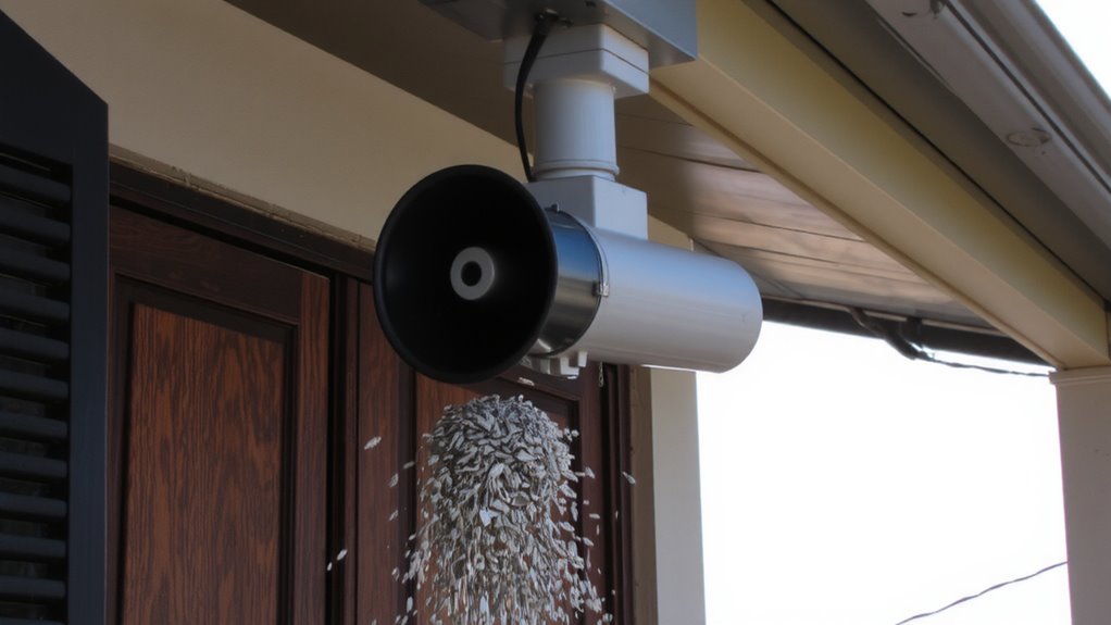 110 decibel siren stops intruders