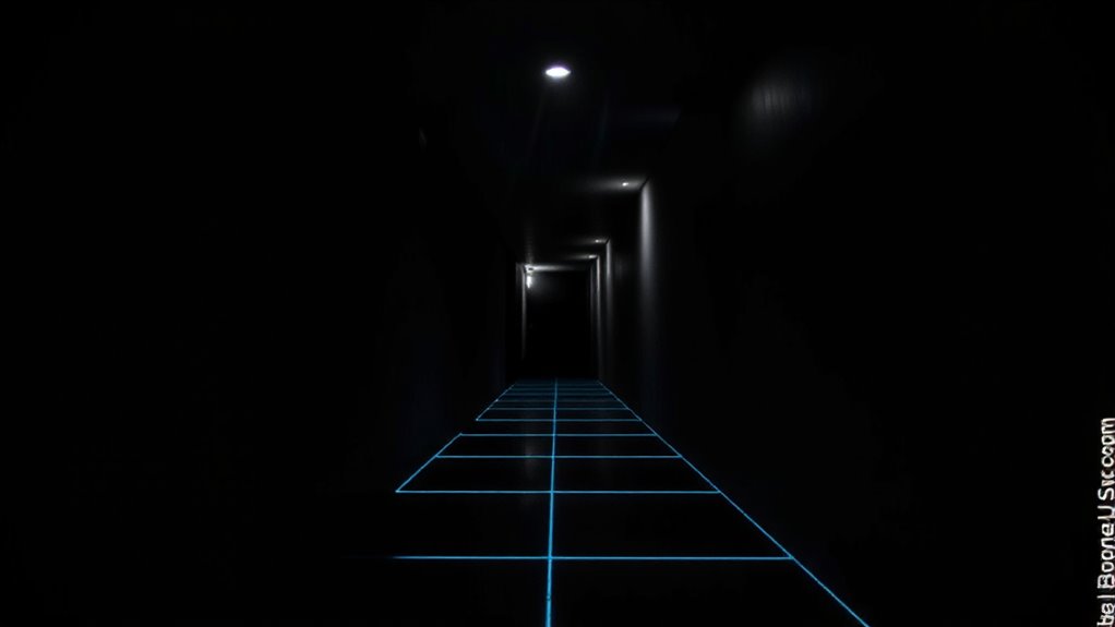 aim sensor straight down hallway