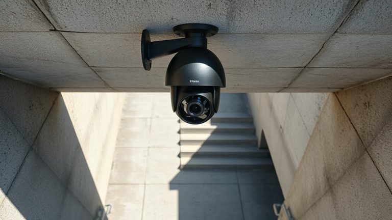 angled ptz camera placement