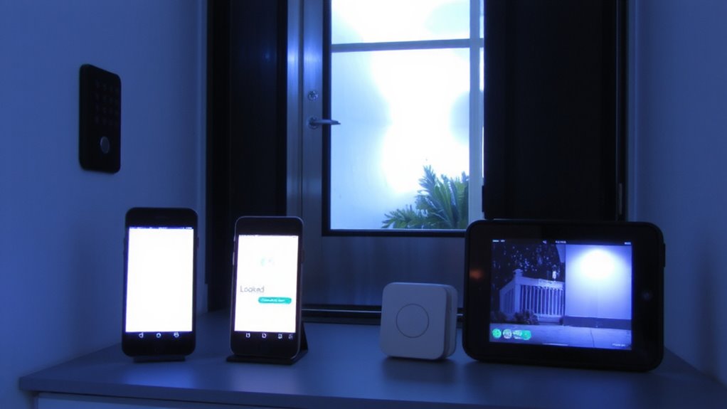 auto lock and alert routines
