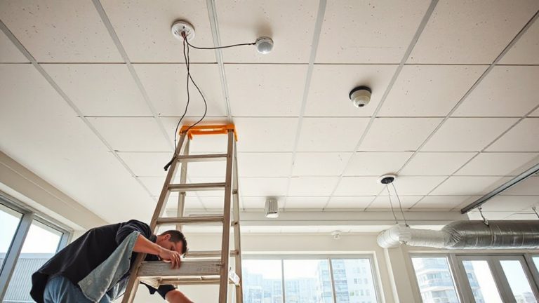 ceiling mounted motion sensor installation