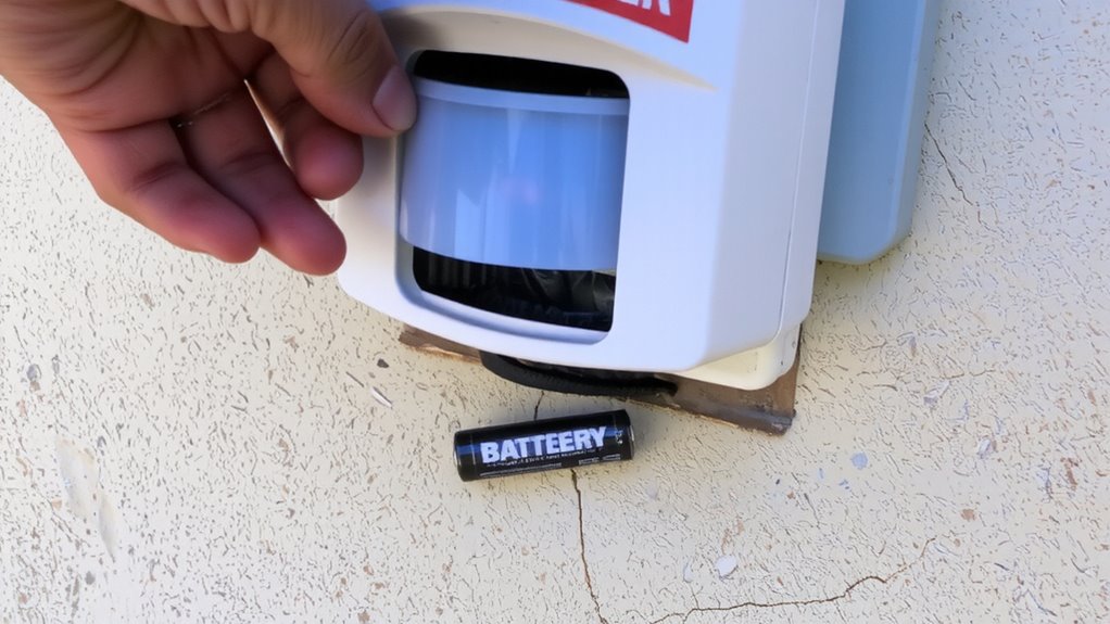 check and replace batteries
