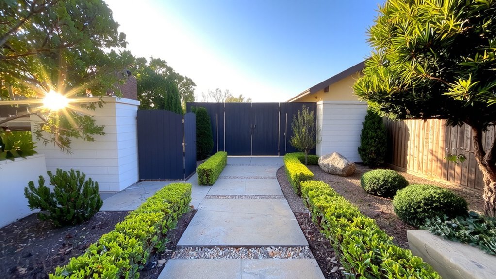 clear sightlines to door