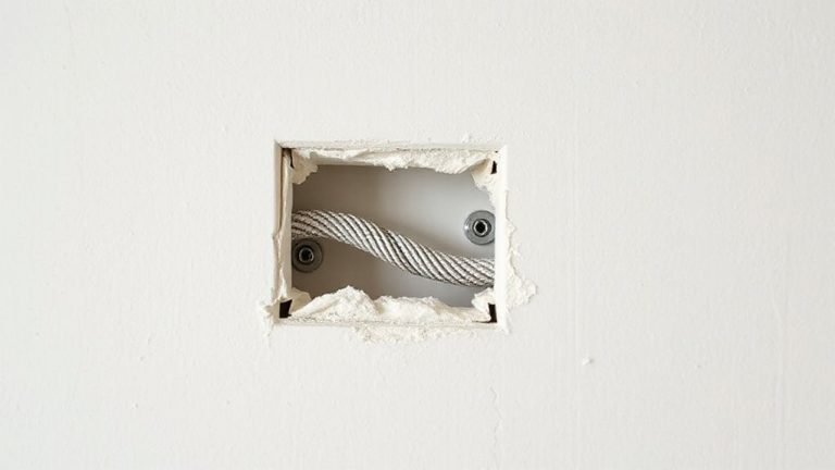 concealing wires in finished walls