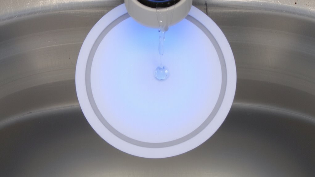 detects moisture via conductivity changes