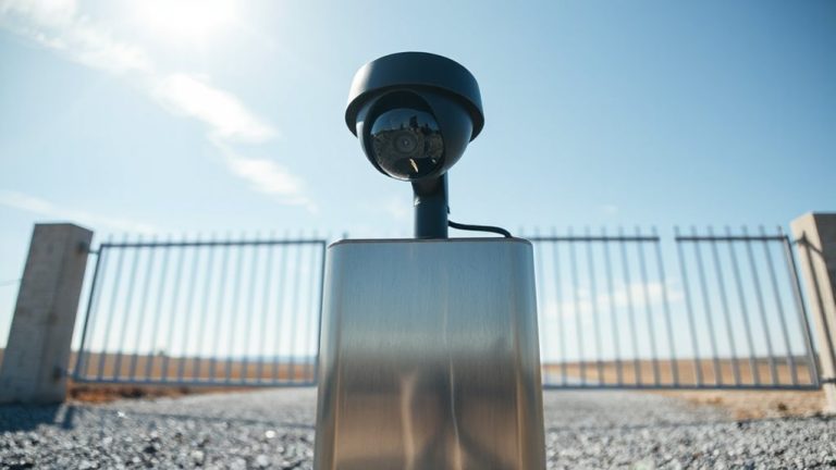 dome cameras at gates