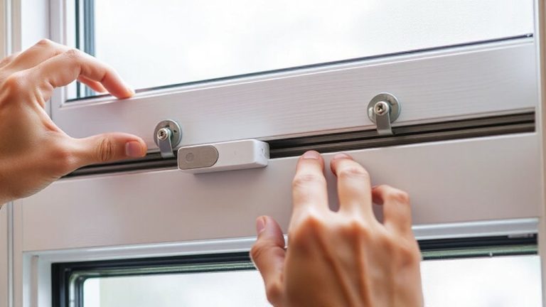 double hung window sensor installation
