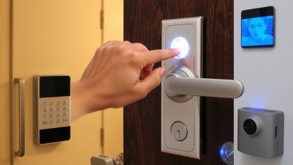 fingerprint facial recognition locks