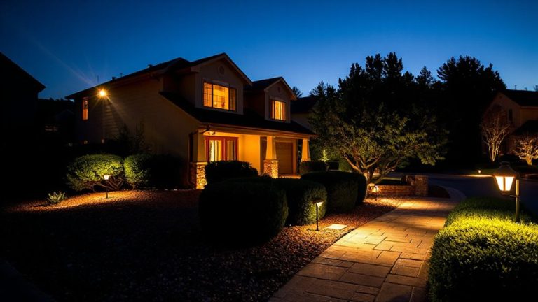floodlights versus pathway lighting