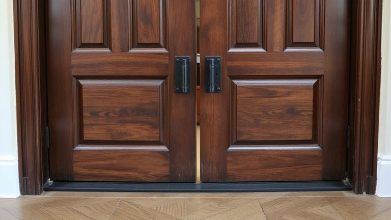 french doors anti lift security