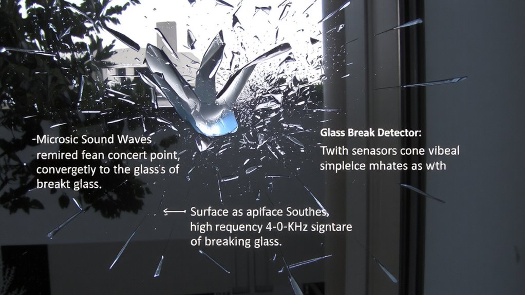 frequency based glass break detection