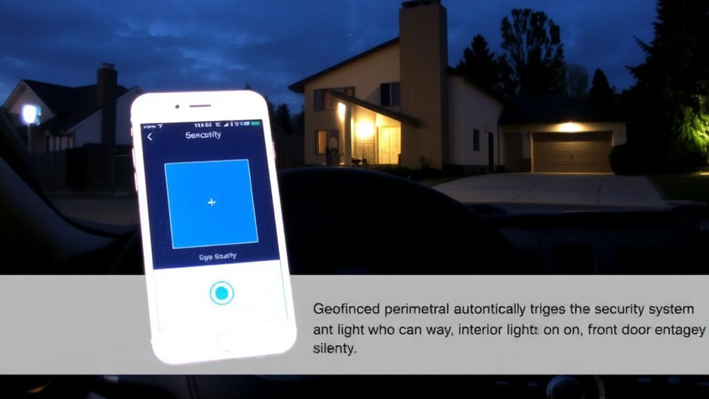 geofencing automatic arming setup