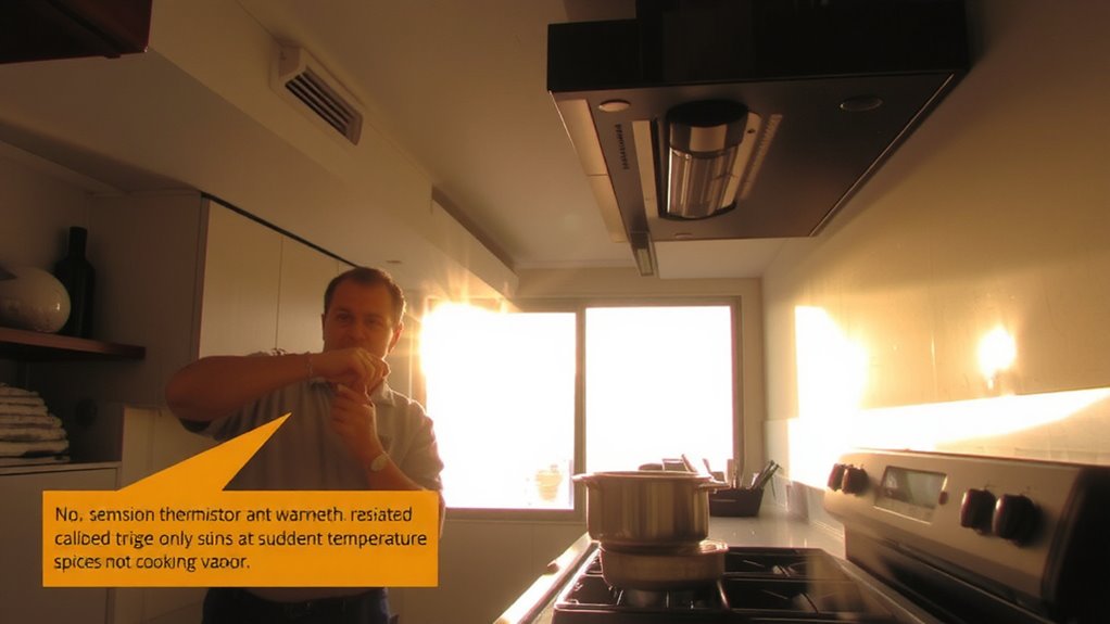 heat sensors prevent false alarms