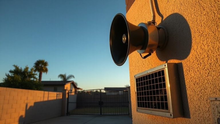 high decibel exterior sirens installed