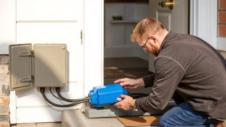 install surge protection for smart doorbell and lock system