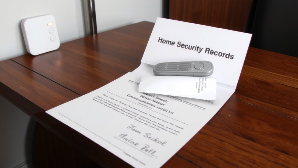 keep records securely
