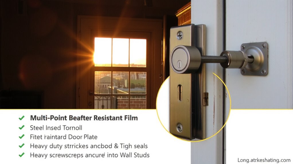 laminated glass and secure locks