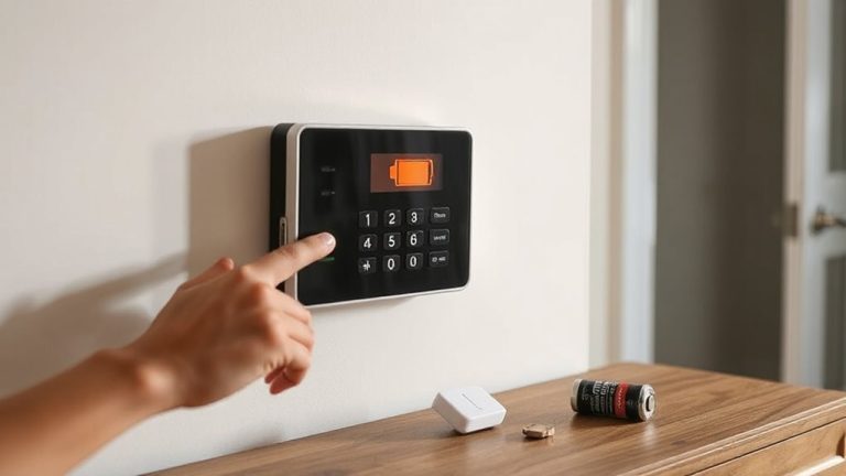 low battery keypad alert response