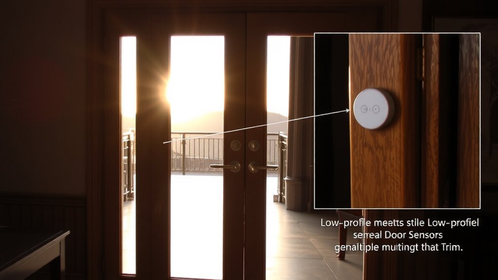 low profile aesthetic door sensors