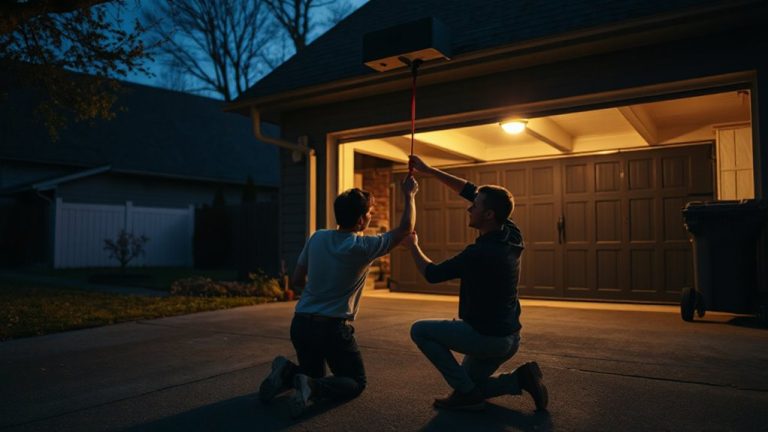 manual garage door training