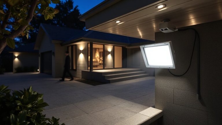 motion activated floodlight camera sync