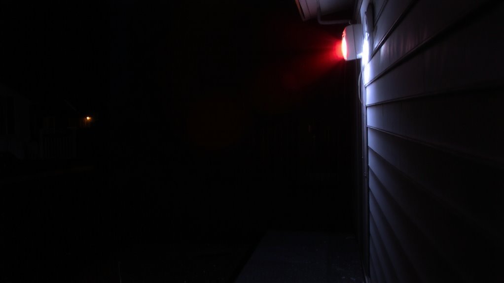 motion detection triggers sirens