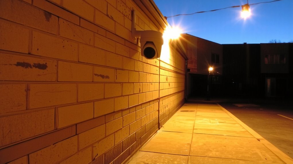 motion lighting enhances security