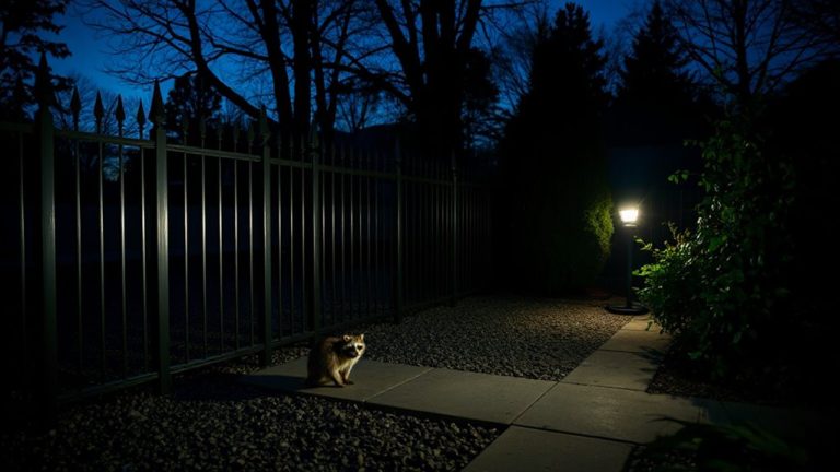 motion lighting secures perimeter