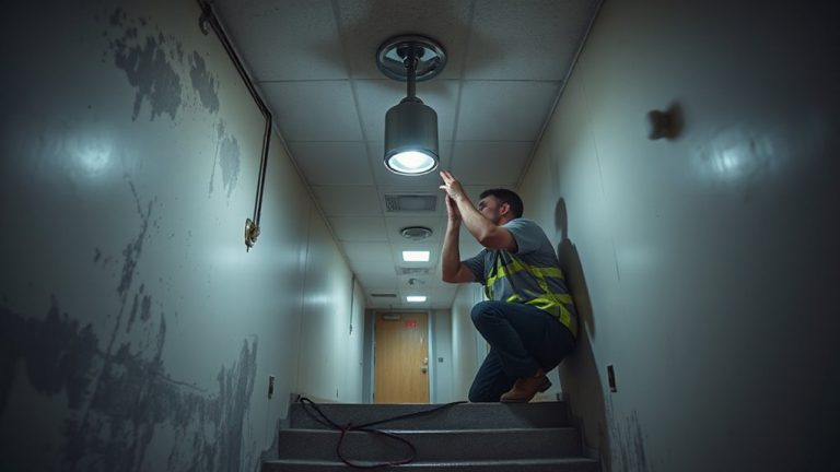 motion sensor indoor evacuation lighting