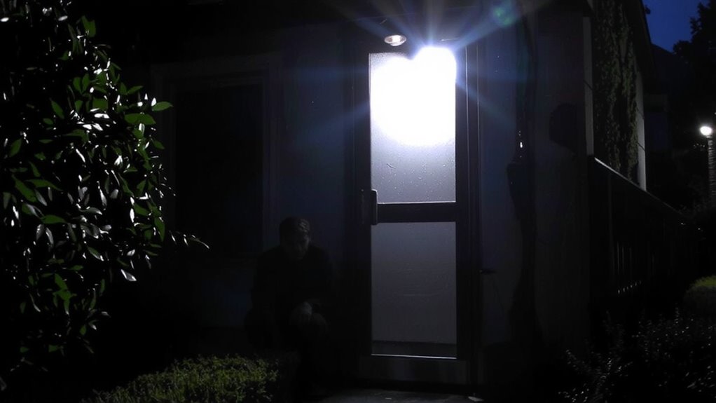 motion sensor lights at entry points