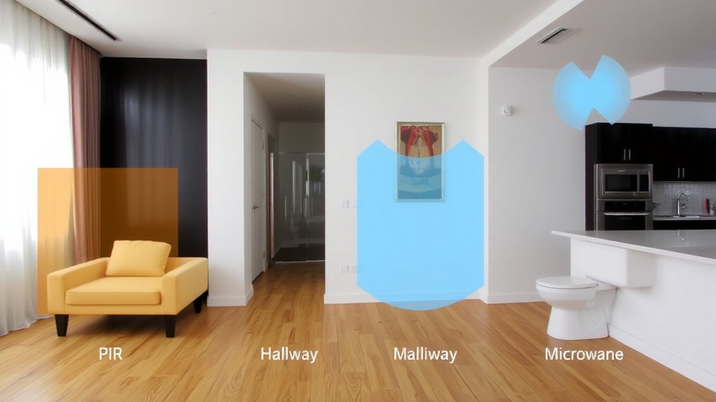motion sensors by room type
