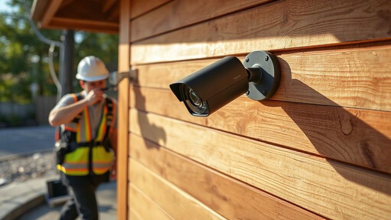 mount cameras high angled down