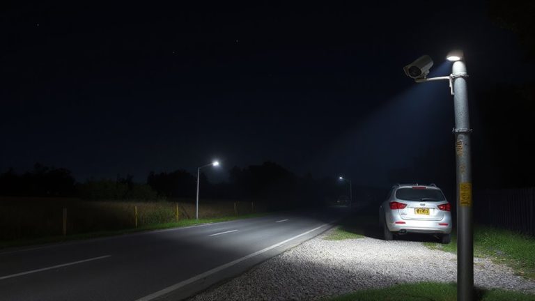 nighttime exterior camera lighting