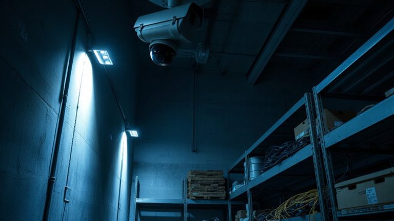 nighttime security camera lighting optimization
