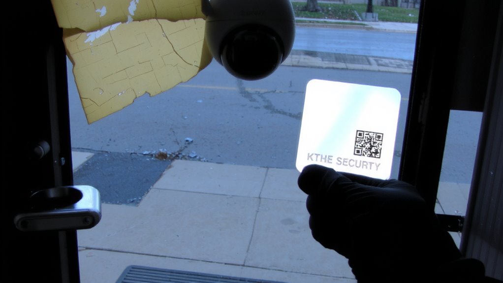 outdated stickers attract burglars