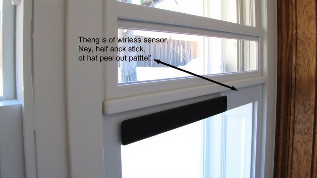 peel and stick sensor mounting