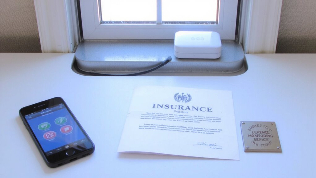 professional monitoring for insurance proof