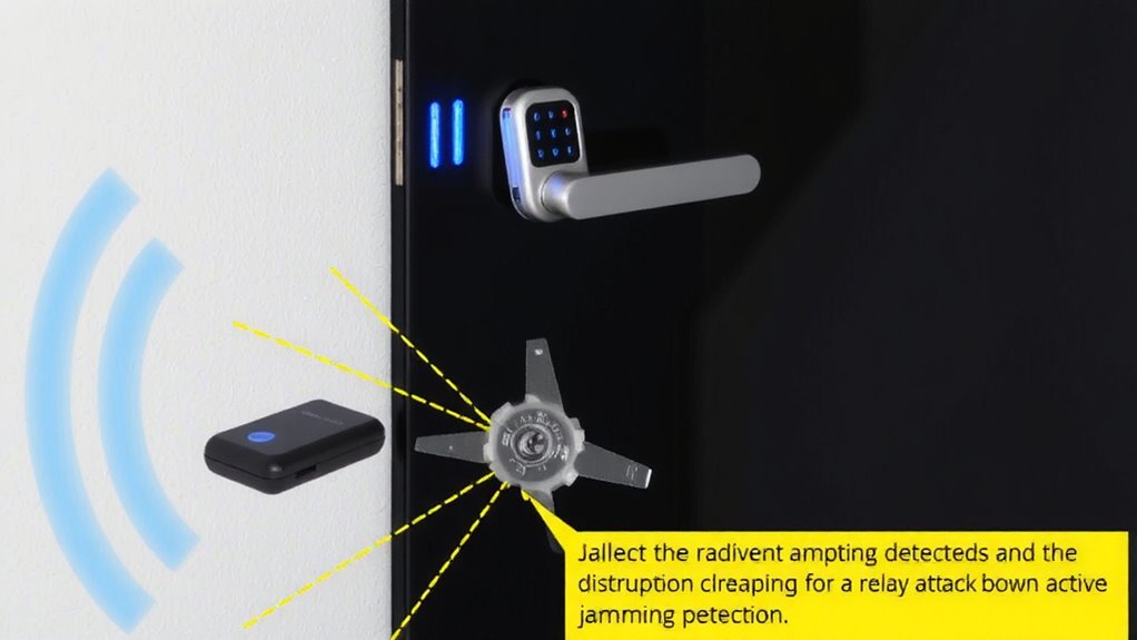 real time jamming detection blocks relay attacks