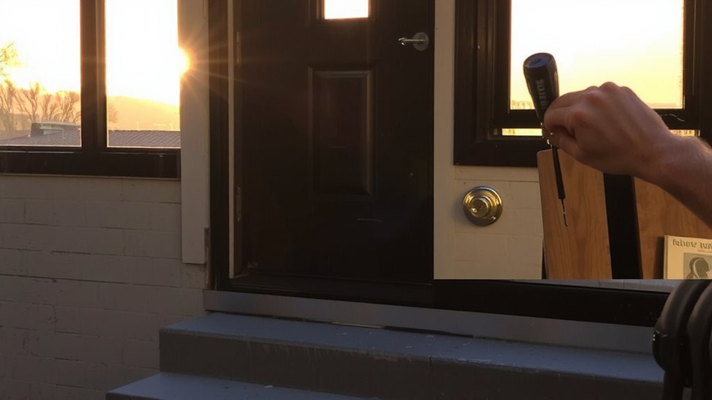 reinforce doors and locks