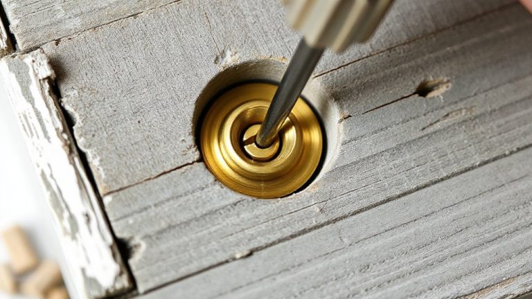 reinforce old locks with brass