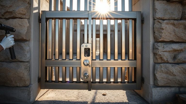 reinforced gates with tamper proof locks