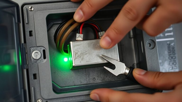 replace backup batteries safely