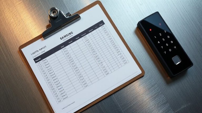 samsung biometric lock logs