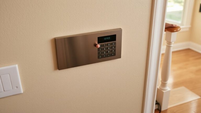 second floor alarm keypad
