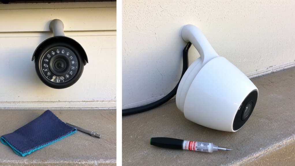 secure camera maintenance routine