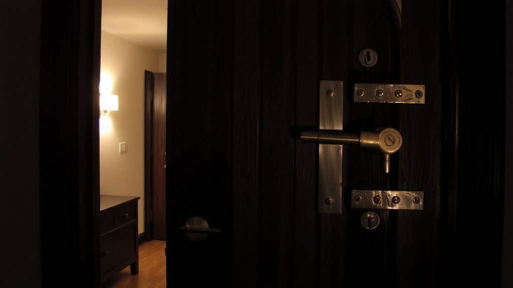 secure doors with reinforcements