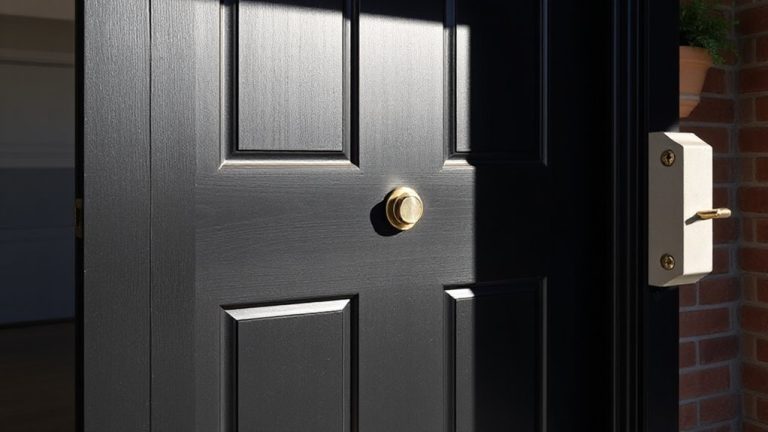 secure interior garage door