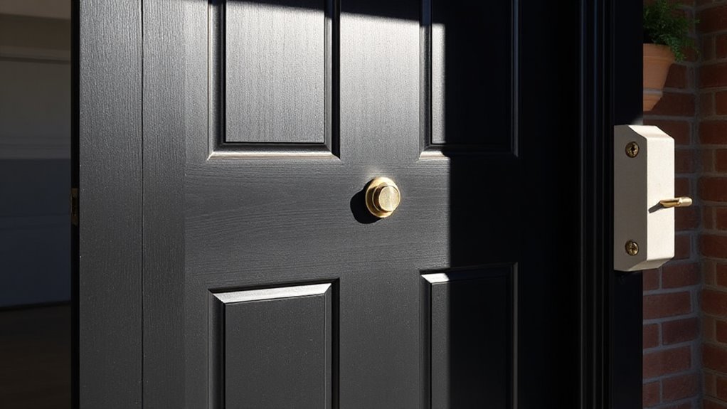 secure interior garage door