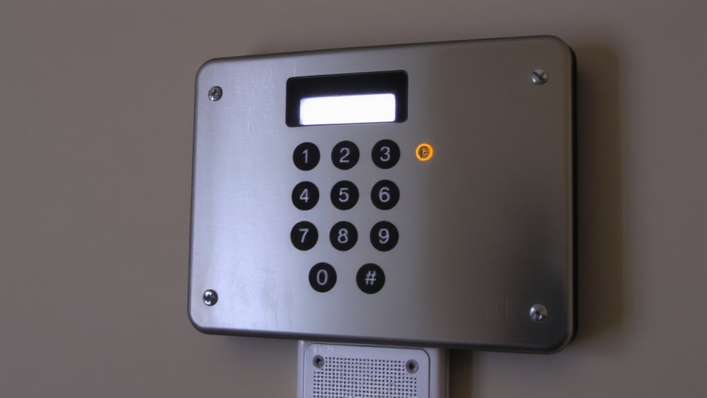 secure logged access with keypad control