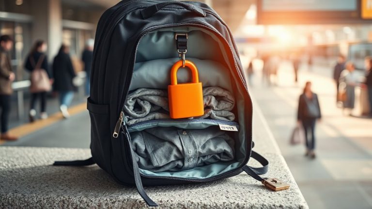 secure minimalist travel packing